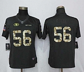 Women Nike San Francisco 49ers #56 Foster Anthracite Salute To Service Limited Jersey,baseball caps,new era cap wholesale,wholesale hats